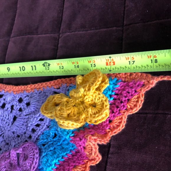 Whimsical Boho Hair Scarf - Festival Hair Bandana with 3D Butterflies ? main image 3